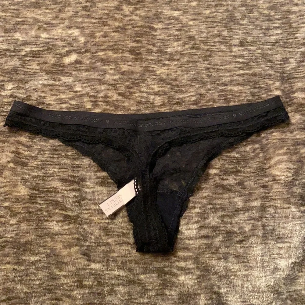 🖤Victoria’s Secret Black Lace Panty Thong🖤‎